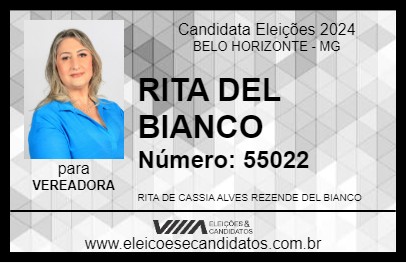 Candidato RITA DEL BIANCO 2024 - BELO HORIZONTE - Eleições