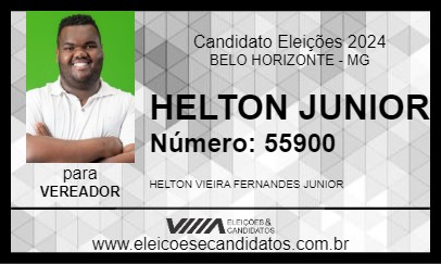 Candidato HELTON JUNIOR 2024 - BELO HORIZONTE - Eleições