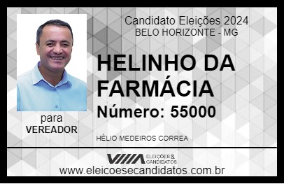 Candidato HELINHO DA FARMÁCIA 2024 - BELO HORIZONTE - Eleições