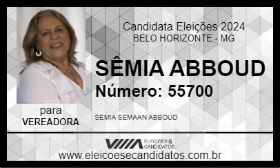 Candidato SÊMIA ABBOUD 2024 - BELO HORIZONTE - Eleições