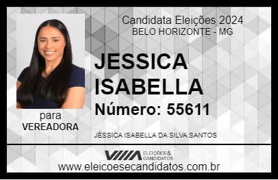 Candidato JESSICA ISABELLA 2024 - BELO HORIZONTE - Eleições