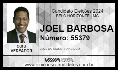 Candidato JOEL BARBOSA 2024 - BELO HORIZONTE - Eleições