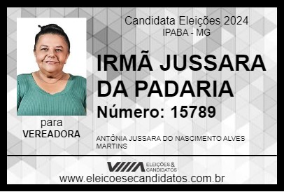 Candidato IRMÃ JUSSARA DA PADARIA 2024 - IPABA - Eleições