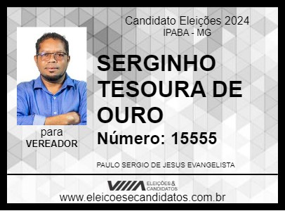 Candidato SERGINHO TESOURA DE OURO 2024 - IPABA - Eleições