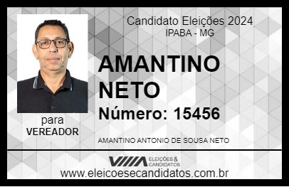 Candidato AMANTINO NETO 2024 - IPABA - Eleições