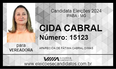 Candidato CIDA CABRAL 2024 - IPABA - Eleições