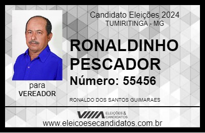 Candidato RONALDINHO PESCADOR 2024 - TUMIRITINGA - Eleições