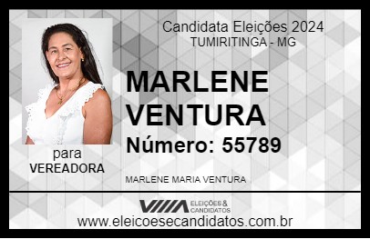 Candidato MARLENE VENTURA 2024 - TUMIRITINGA - Eleições