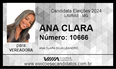 Candidato ANA CLARA 2024 - LAVRAS - Eleições