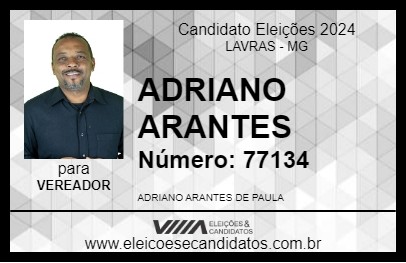 Candidato ADRIANO ARANTES 2024 - LAVRAS - Eleições