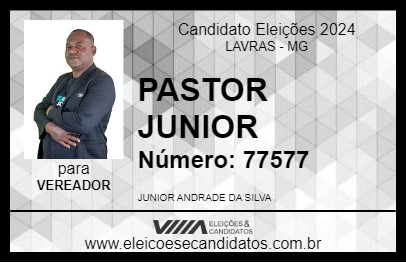 Candidato PASTOR JUNIOR 2024 - LAVRAS - Eleições