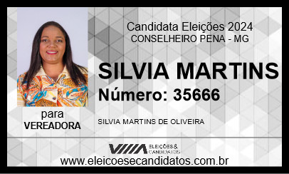 Candidato SILVIA MARTINS 2024 - CONSELHEIRO PENA - Eleições