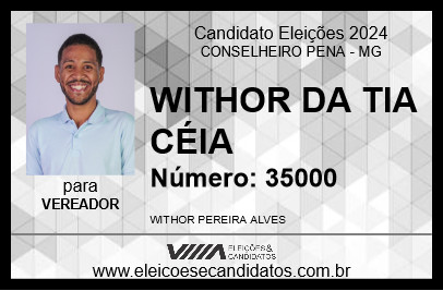 Candidato WITHOR DA TIA CÉIA 2024 - CONSELHEIRO PENA - Eleições