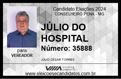 Candidato JÚLIO DO HOSPITAL 2024 - CONSELHEIRO PENA - Eleições