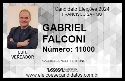 Candidato GABRIEL FALCONI 2024 - FRANCISCO SÁ - Eleições