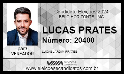 Candidato LUCAS PRATES 2024 - BELO HORIZONTE - Eleições