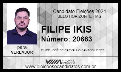 Candidato FILIPE IKIS 2024 - BELO HORIZONTE - Eleições