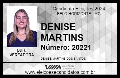 Candidato DENISE MARTINS 2024 - BELO HORIZONTE - Eleições