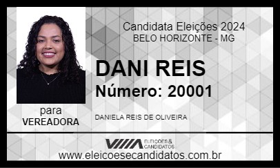 Candidato DANI REIS 2024 - BELO HORIZONTE - Eleições