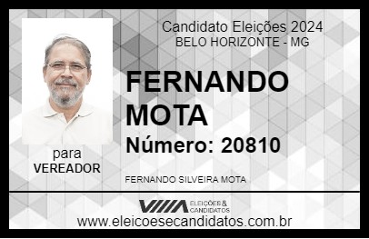 Candidato FERNANDO MOTA 2024 - BELO HORIZONTE - Eleições