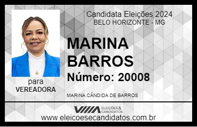 Candidato MARINA BARROS 2024 - BELO HORIZONTE - Eleições