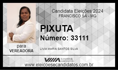 Candidato PIXUTA 2024 - FRANCISCO SÁ - Eleições