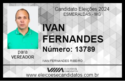 Candidato IVAN FERNANDES 2024 - ESMERALDAS - Eleições