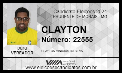 Candidato CLAYTON 2024 - PRUDENTE DE MORAIS - Eleições