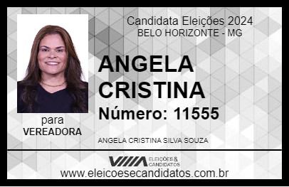 Candidato ANGELA CRISTINA 2024 - BELO HORIZONTE - Eleições