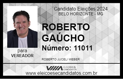 Candidato ROBERTO GAÚCHO 2024 - BELO HORIZONTE - Eleições