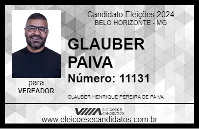 Candidato GLAUBER PAIVA 2024 - BELO HORIZONTE - Eleições