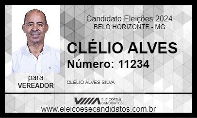 Candidato CLÉLIO ALVES 2024 - BELO HORIZONTE - Eleições