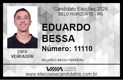 Candidato EDUARDO BESSA 2024 - BELO HORIZONTE - Eleições