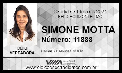 Candidato SIMONE MOTTA 2024 - BELO HORIZONTE - Eleições