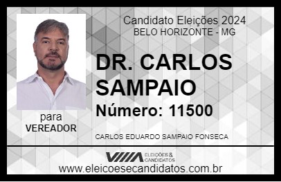 Candidato DR. CARLOS SAMPAIO 2024 - BELO HORIZONTE - Eleições