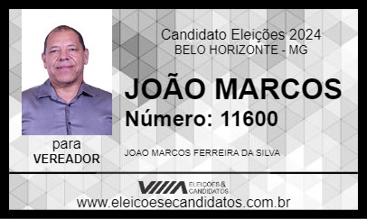 Candidato JOÃO MARCOS 2024 - BELO HORIZONTE - Eleições