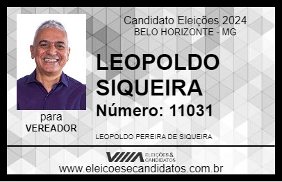 Candidato LEOPOLDO SIQUEIRA 2024 - BELO HORIZONTE - Eleições