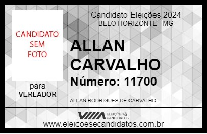 Candidato ALLAN CARVALHO 2024 - BELO HORIZONTE - Eleições