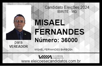 Candidato MISAEL FERNANDES 2024 - IBIRITÉ - Eleições