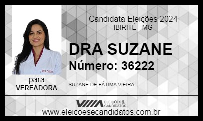 Candidato DRA  SUZANE 2024 - IBIRITÉ - Eleições