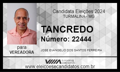 Candidato TANCREDO 2024 - TURMALINA - Eleições