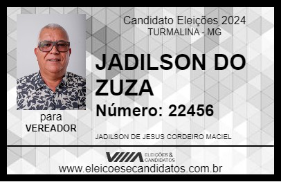 Candidato JADILSON DO ZUZA 2024 - TURMALINA - Eleições