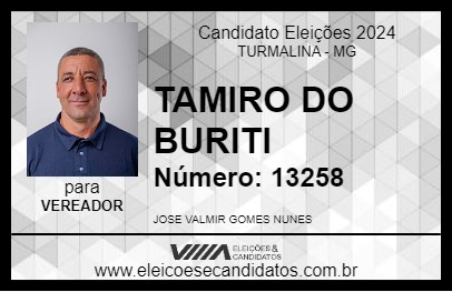 Candidato TAMIRO DO BURITI 2024 - TURMALINA - Eleições