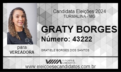 Candidato GRATY BORGES 2024 - TURMALINA - Eleições