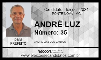 Candidato ANDRÉ LUIZ 2024 - PONTE NOVA - Eleições