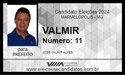 Candidato VALMIR 2024 - MARMELÓPOLIS - Eleições