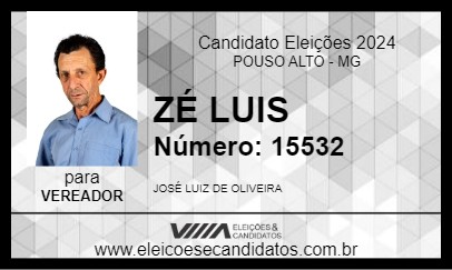 Candidato ZÉ LUIS 2024 - POUSO ALTO - Eleições