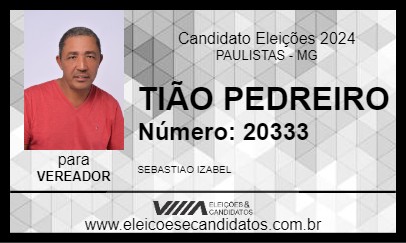 Candidato TIÃO PEDREIRO 2024 - PAULISTAS - Eleições