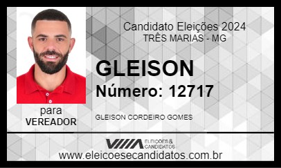 Candidato GLEISON 2024 - TRÊS MARIAS - Eleições