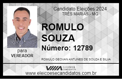 Candidato ROMULO SOUZA 2024 - TRÊS MARIAS - Eleições